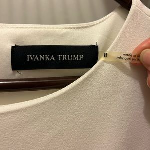Ivanka Trump Off-White Knee-Length Sleeveless Dress Size 8